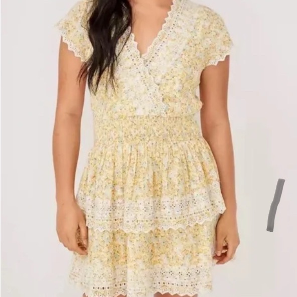 Floral Lace Midi Summer Dress
